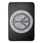 Peace Sign Design in zwart-wit Badmat (Voorkant Verticaal)