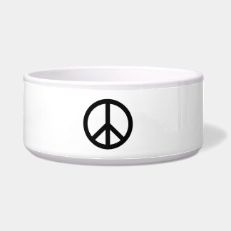 Peace Sign Doggie Bowl Voerbakje