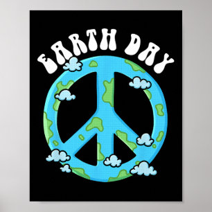 Peace Sign Earth Day Poster