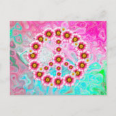 Peace Sign Flowers Briefkaart (Voorkant)