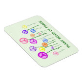 Peace Sign Flowers Magneet (Rechterzijde)