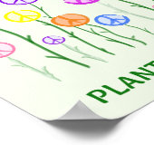 Peace Sign Flowers Print (Hoek)