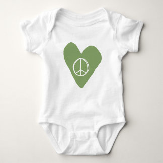 Peace Sign Heart Romper