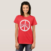 Peace Sign Heart T-shirt (Voorkant volledig)
