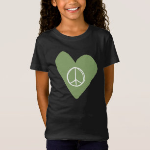 Peace Sign Heart T-shirt