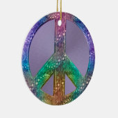 Peace Sign Holiday Ornament (Rechts)