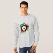 Peace Sign in Color T-shirt homme (Devant entier)