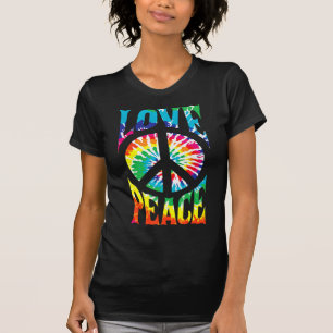 Peace Sign Love 60S 70S Tie Dye Hippie Costume T-shirt