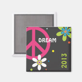 Peace Sign Magnet Magneet (Voorkant / Achterkant)