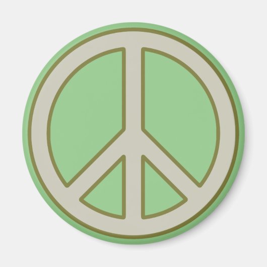 Peace Sign Magnet Magneet (Voorkant)