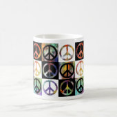 Peace Sign-mozaïek Koffiemok (Center)