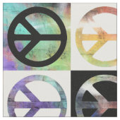 Peace Sign-mozaïek Stof (Close Up)