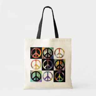 Peace Sign-mozaïek Tote Bag