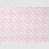 Peace Sign Orange Groovy Retro Fun Tissuepapier (Voorkant)