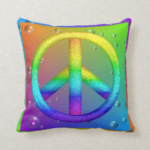 Peace Sign Pillow Kussen