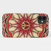 Peace Sign Pink Sun iPhone 5 Hoesje (Achterkant (horizontaal))