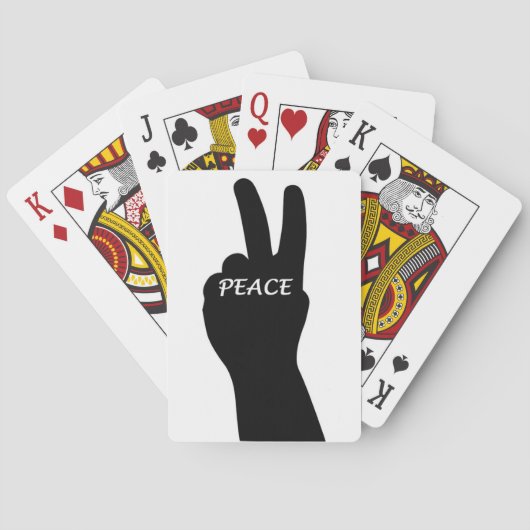 PEACE SIGN POKERKAARTEN (Achterkant)