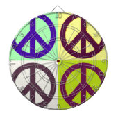 Peace Sign Pop Art Dartbord (Voorkant)