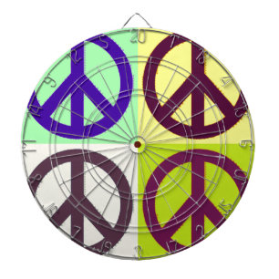Peace Sign Pop Art Dartbord