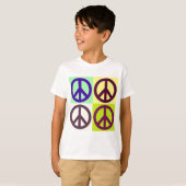 Peace Sign Pop Art T-shirt (Voorkant volledig)