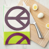 Peace Sign Pop Art Theedoek (Quarter Fold)