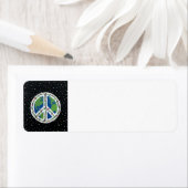 Peace Sign Return-adreslabel Etiket (Insitu)