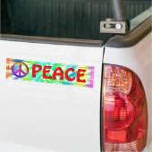 Peace Sign Stropdas-kleurstof Bumpersticker (Op Truck)