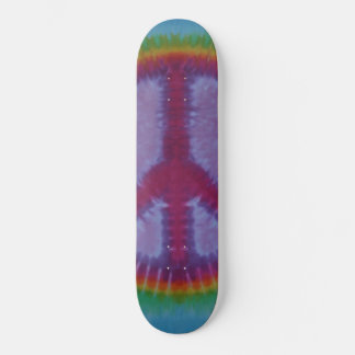 Peace Sign Tie Dye Skateboard