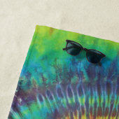 Peace Sign Tie Dye Strandlaken (In situ)