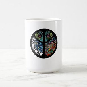 Peace Sign Tree Uil Kleurrijk ontwerp Magische Mok