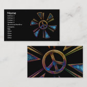 PEACE SIGN-VISITEKAARTJES VISITEKAARTJE (Voorkant / Achterkant)