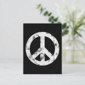 Peace Sign White — versteld Briefkaart (Staand voorkant)