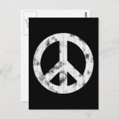 Peace Sign White — versteld Briefkaart (Voorkant / Achterkant)