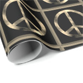 PEACE SIGN Wrapping Paper Cadeaupapier (Rol Hoek)
