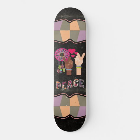 Peace-skateboard Skateboard (Voorkant)