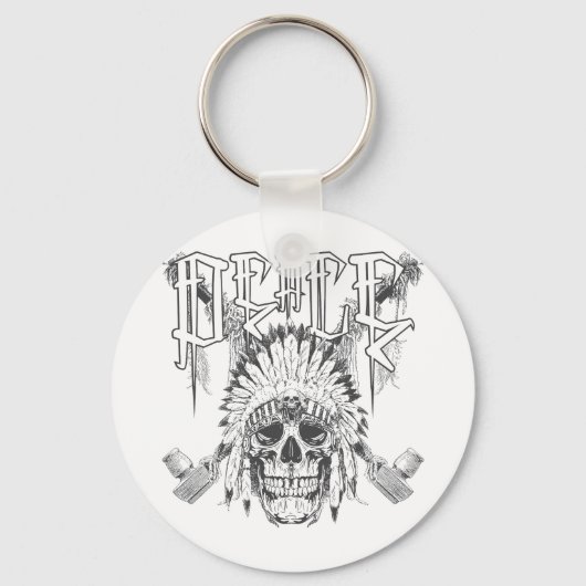 Peace Skull Sleutelhanger (Voorkant)