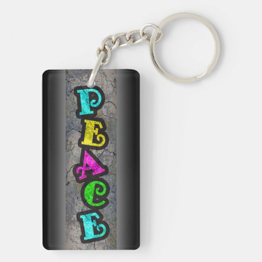 Peace Sleutelhanger (achterkant)