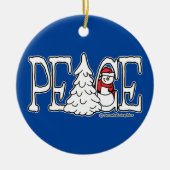 Peace Snowman Ornament (Voorkant)