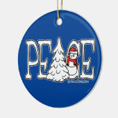 Peace Snowman Ornament (Links)