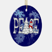 Peace Snowman Ornament (Rechts)