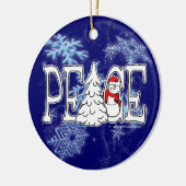 Peace Snowman Ornament (Links)