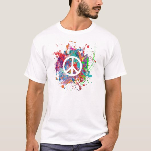 Peace Splatter T-shirt (Voorkant)