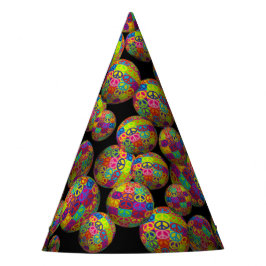 Peace Squares Balls Feesthoedjes