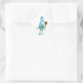 Peace Squid Ronde Sticker (Tas)