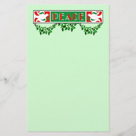 Peace Stationery Briefpapier (Voorkant)