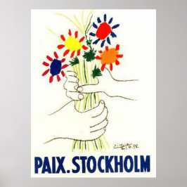 Peace Stockholm-poster Poster