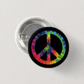 Peace-Stropdas-kleurstof Ronde Button 3,2 Cm (Voorkant /achterkant)