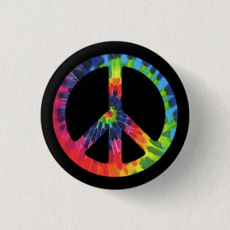 Peace-Stropdas-kleurstof Ronde Button 3,2 Cm