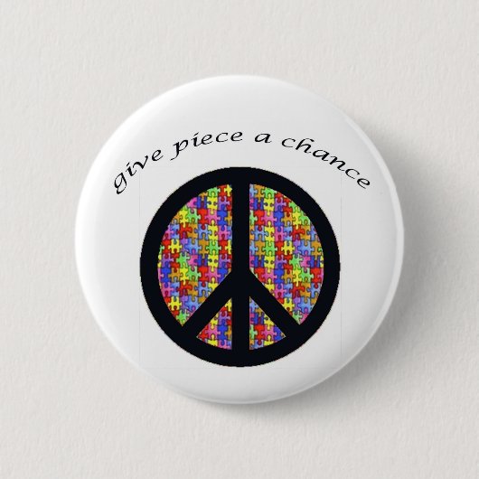 peace_stuk ronde button 5,7 cm (Voorkant)