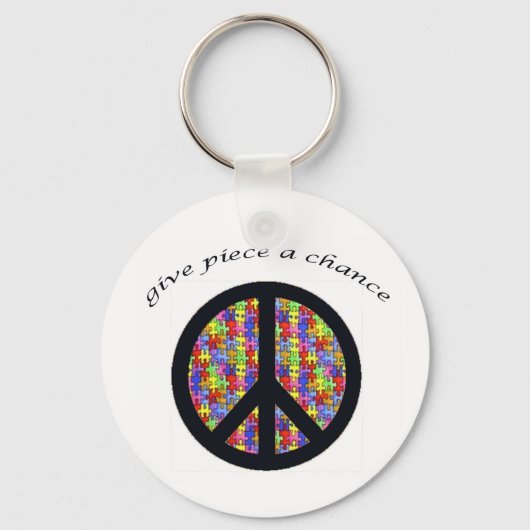 peace_stuk sleutelhanger (Voorkant)
